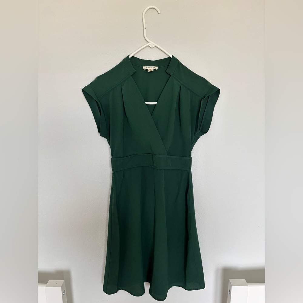 Monteau Forest Green Mini Dress
